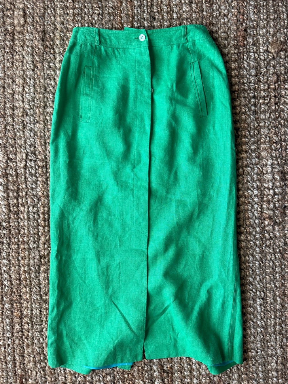 VTG Liz Claiborne Bright Green Women's Midi skirt